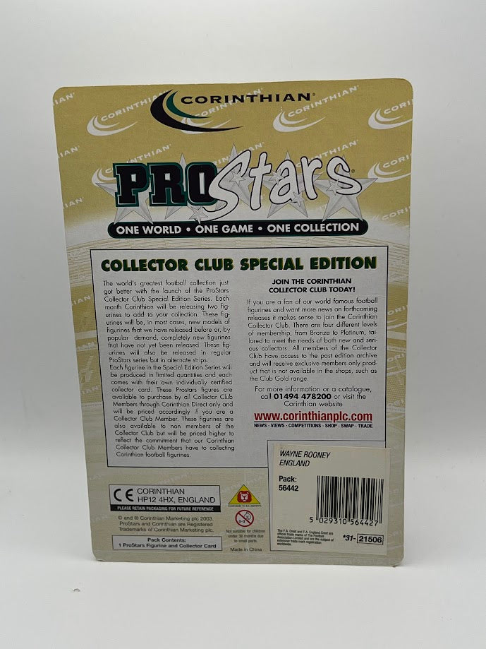 Wayne Rooney - Corinthian Football Figure - England - PRO869 - ProStars Collector Club