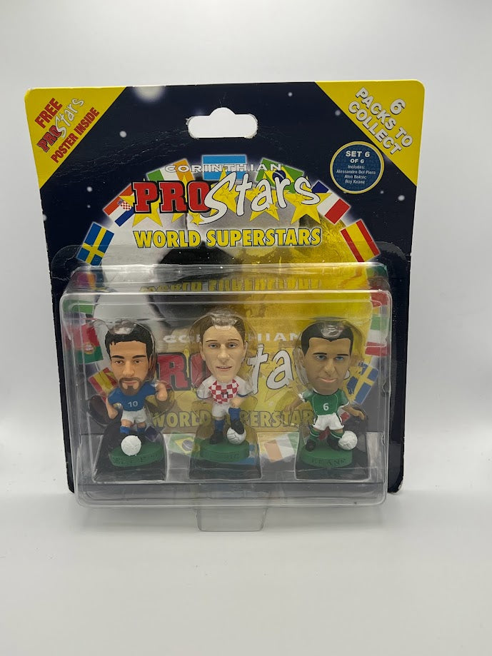 World Superstars Multi Pack - 3 Pack - Corinthian ProStars Football Figures - Set 6 of 6
