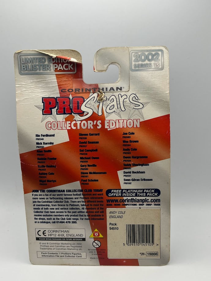 Andy Cole - Corinthian ProStars Collector's Edition Series 15 - England - PRO583