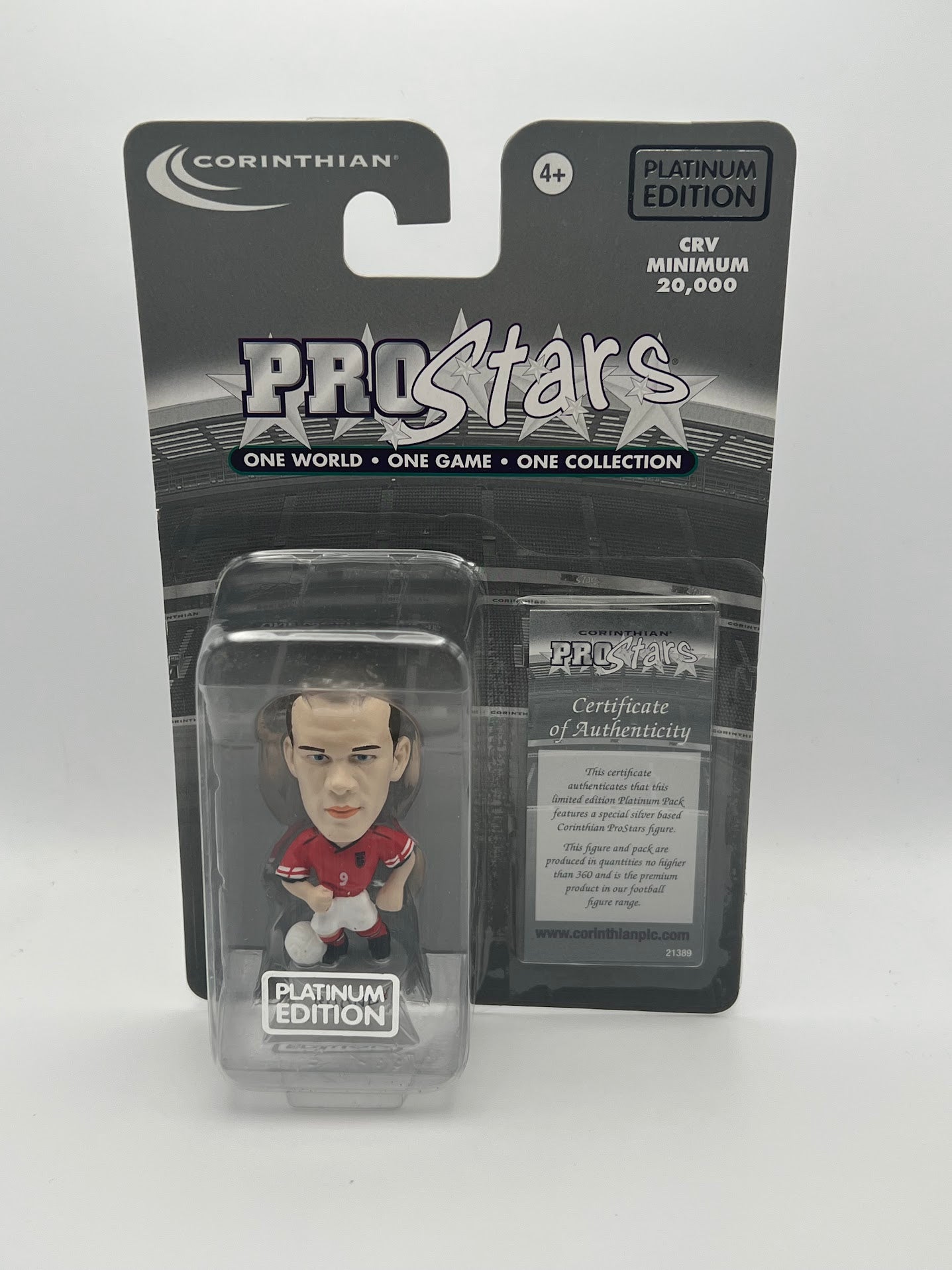 Wayne Rooney - Corinthian Football Figure - Platinum Edition - England Away - PP869 / PRO869