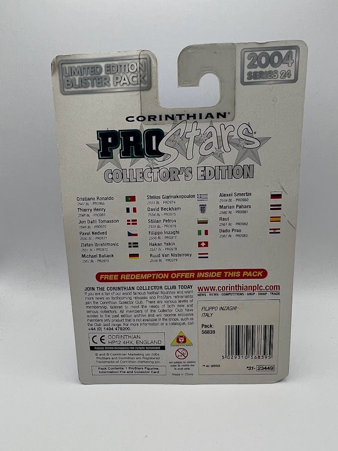 Filippo Inzaghi - Corinthian ProStars Collector's Edition Series 24 - Italy - PRO977