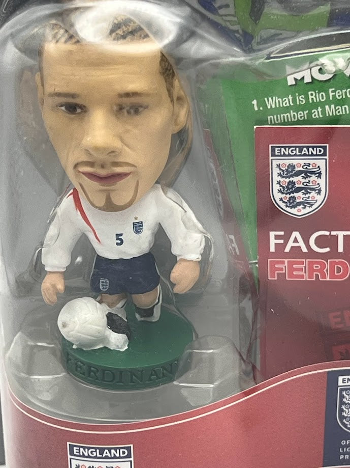 Rio Ferdinand - Corinthian ProStars Football Figure - England - PR119 - Collectible - Quiz Game