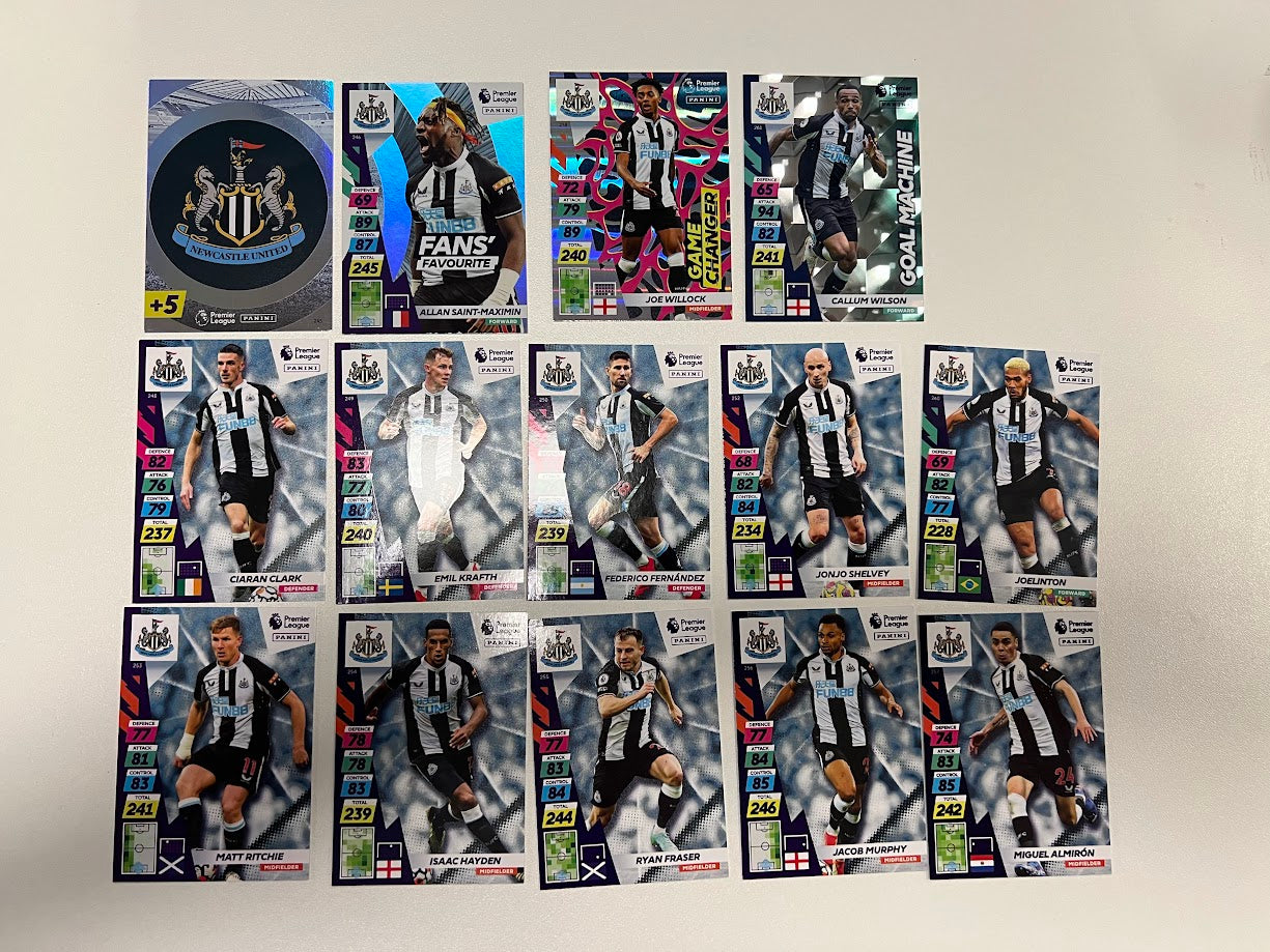 Newcastle United - Panini Adrenalyn XL Premier League Plus Cards 21/22