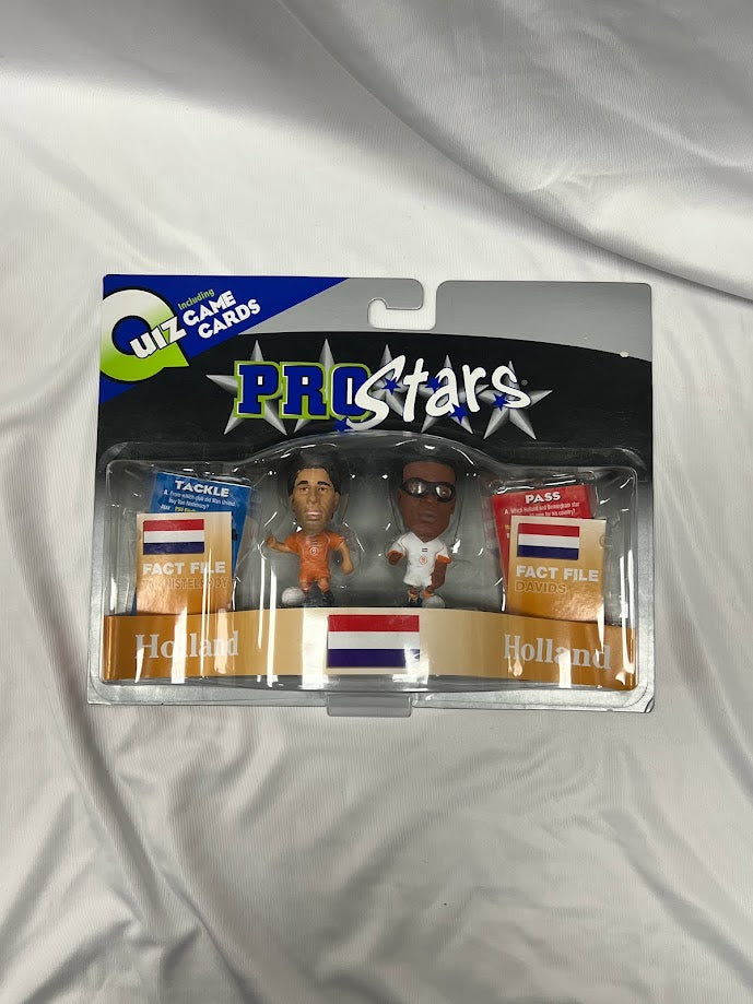 Holland Double Pack - Ruud Van Nistelrooy & Edgar Davids - Corinthian ProStars Quiz Game - Holland - PR071 & PR072
