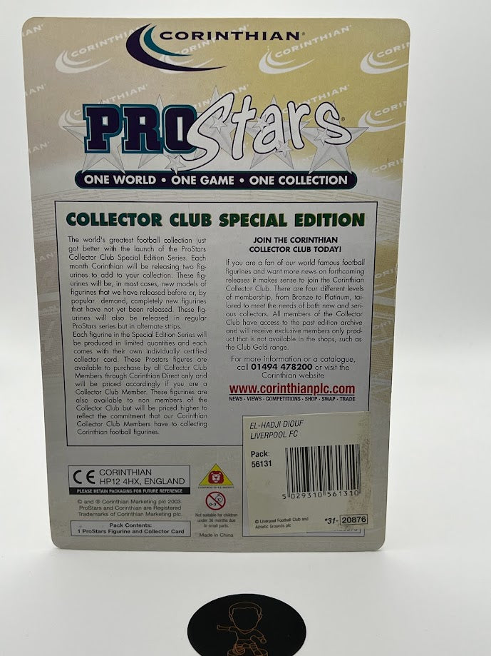 El-Hadji Diouf - Corinthian Football Figure - Liverpool - PRO726 - ProStars Collector Club Special Edition