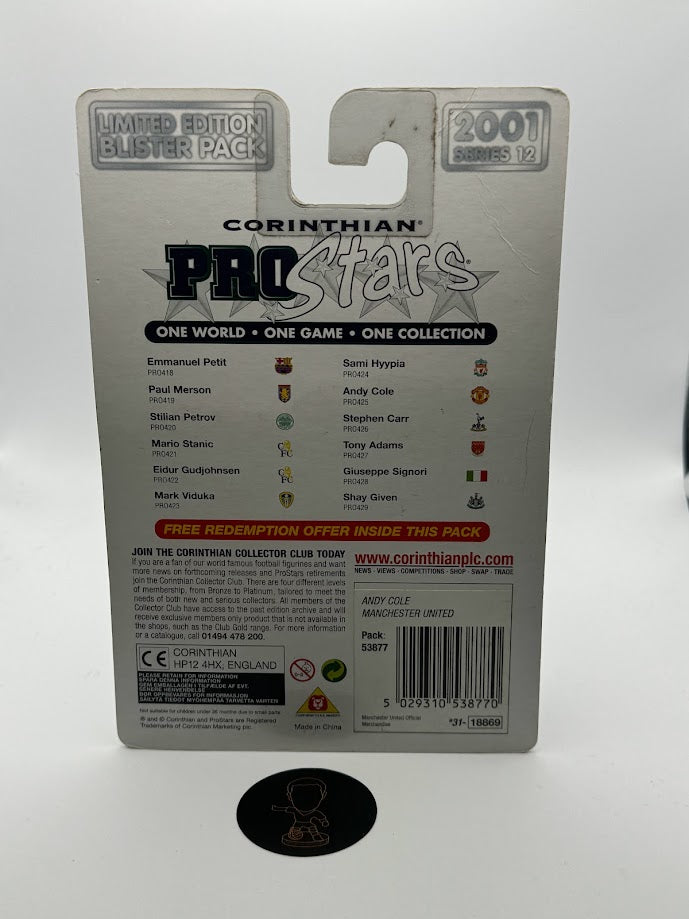 Andy Cole - Corinthian Prostars Football Figure - Manchester United - PRO425