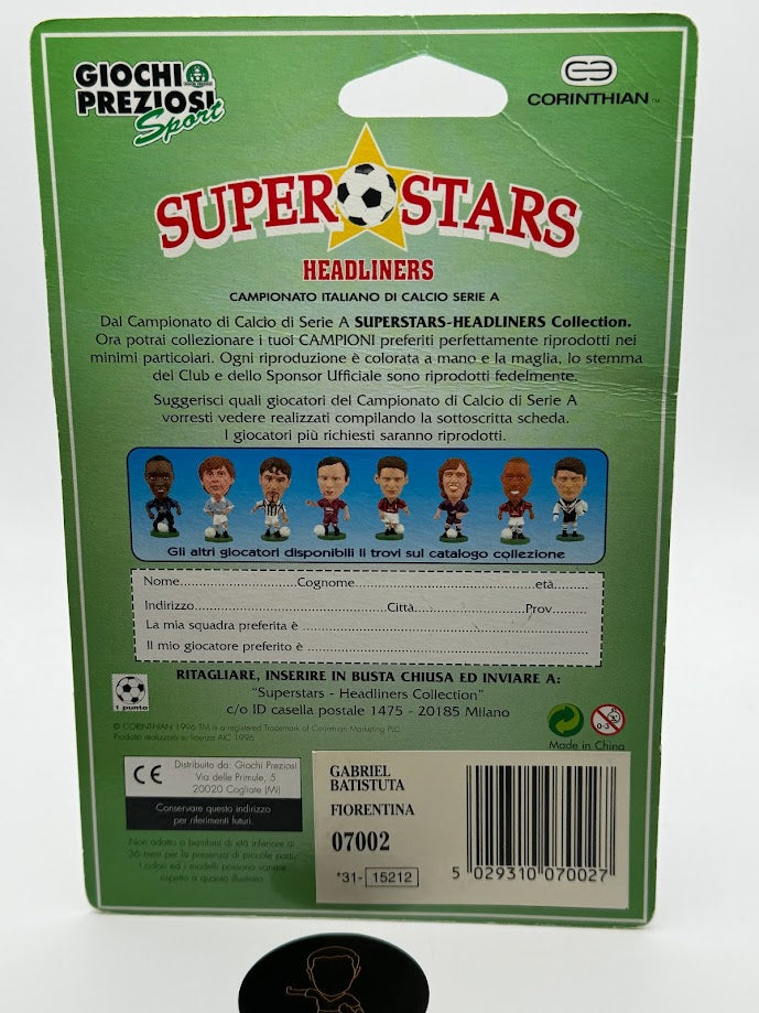 Gabriel Batistuta - Corinthian Super Stars Headliners Football Figure - Fiorentina - SER002