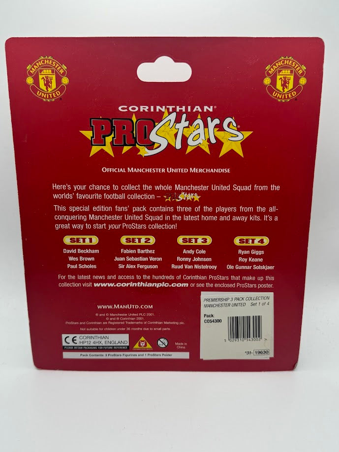 Manchester United Multi Pack - 3 Pack 1 Manchester United Corinthian Football Figures - Set 1 of 4