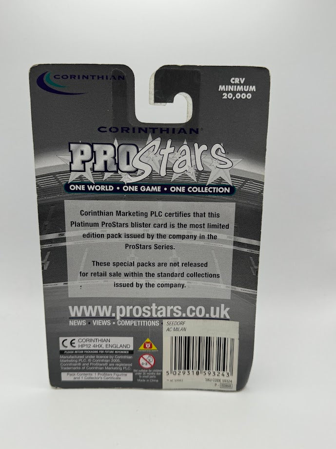 Clarence Seedorf - Corinthian ProStars Stars of Season Series 29 - AC Milan - PP1164 / PRO1164 - PLATINUM