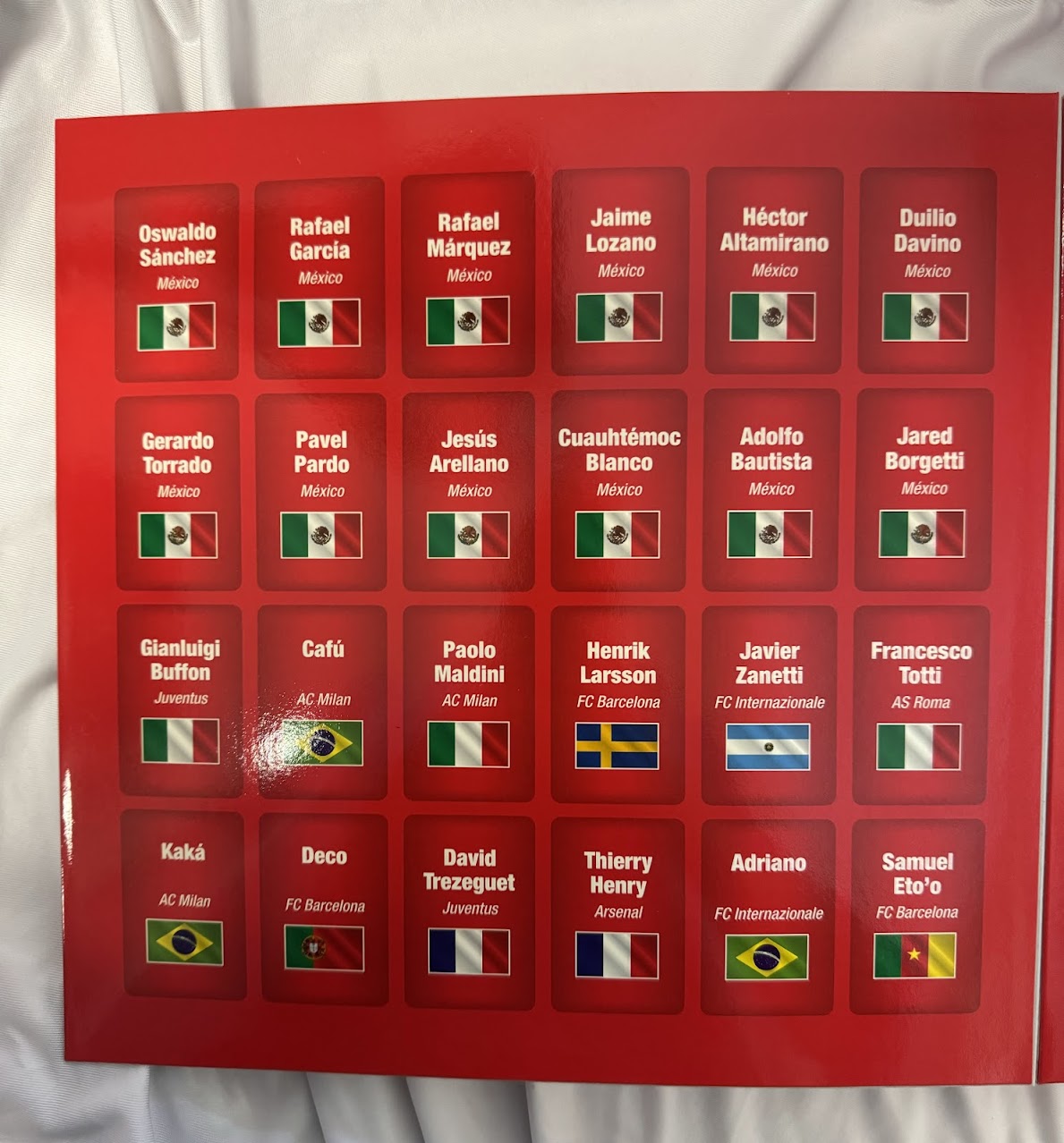 Microstars COCA COLA 24 Player Box - European Team Kits & Mexico Kit