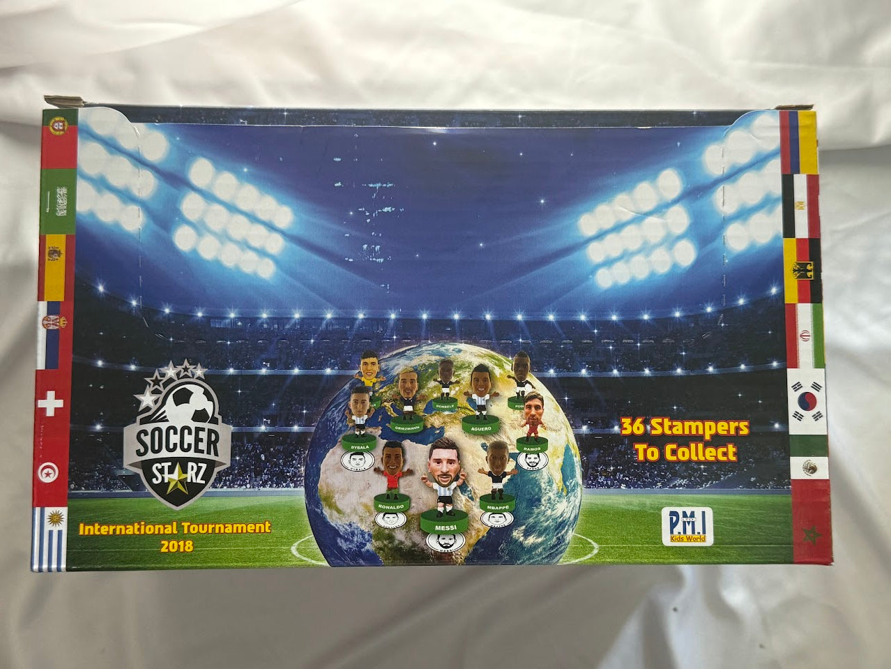 Soccer Starz International Tournament Stampers - Football Collectible Figures - Display Box and 24x unopened sachets