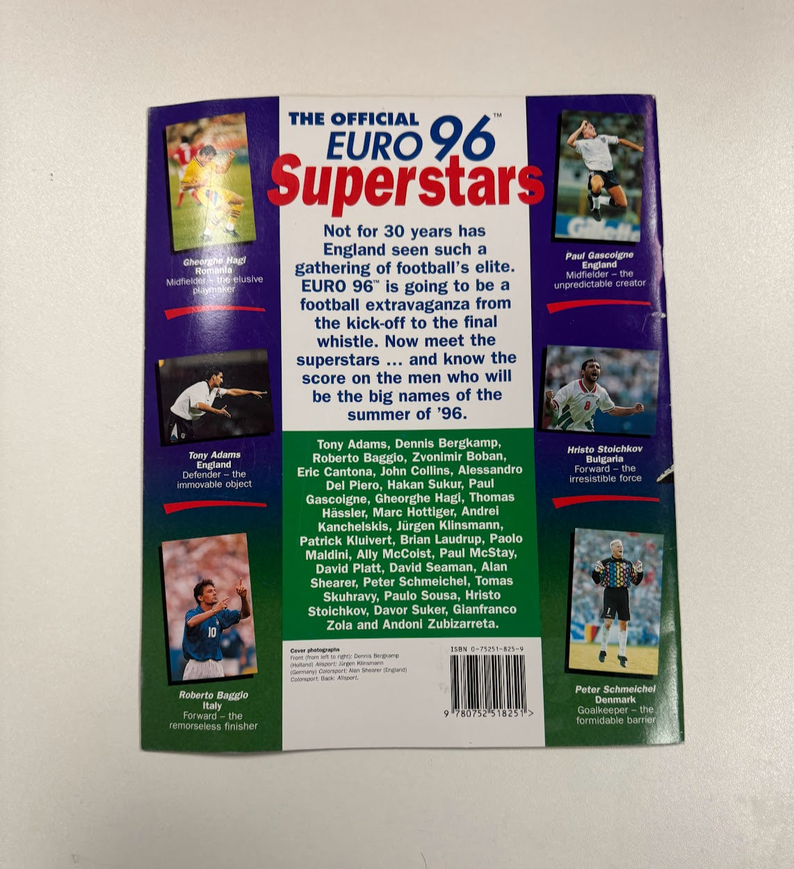 The Official Euro 96 Superstars Book - Euro 96 Memorabilia