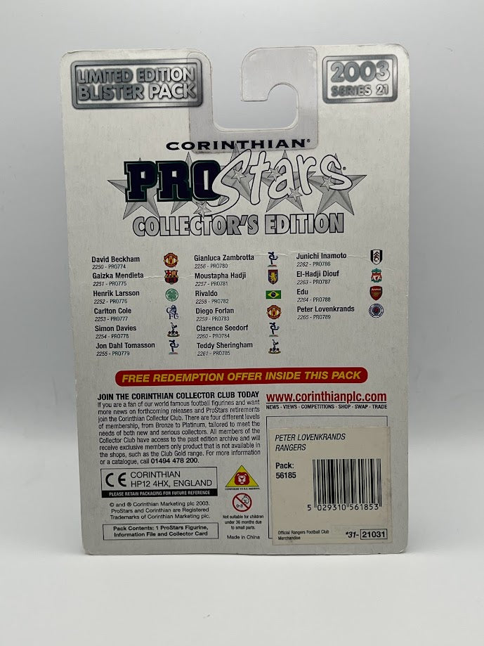Peter Lovenkrands ProStars Corinthian Figure : Rangers Series 21 - PRO789