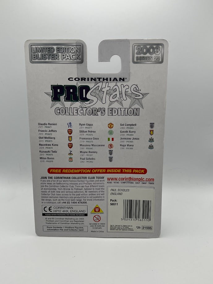 Paul Scholes - Corinthian ProStars Collector's Edition Series 22 - England - PRO882