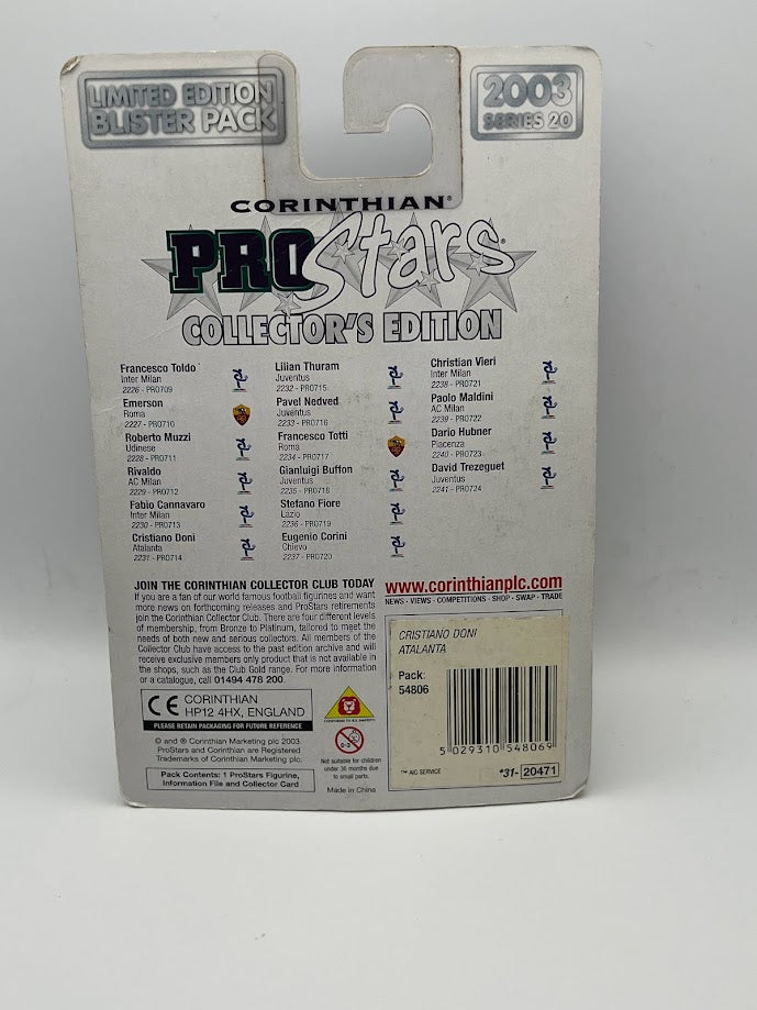 Cristiano Doni - Corinthian ProStars Collector's Edition Series 20 - Atalanta - PRO714