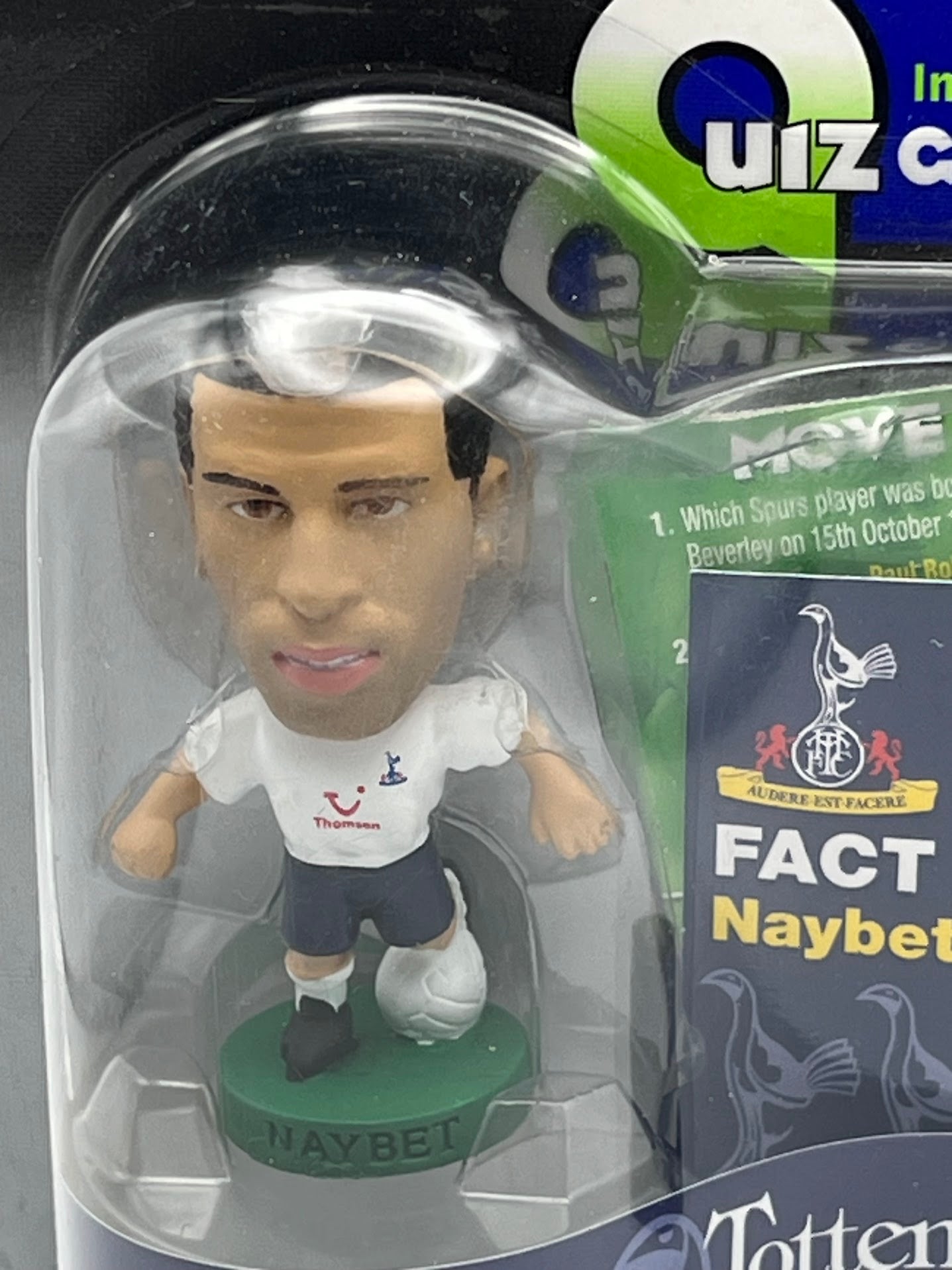 Noureddine Naybet - Corinthian ProStars Football Figure - Tottenham - PR052 - Collectible - Quiz Game