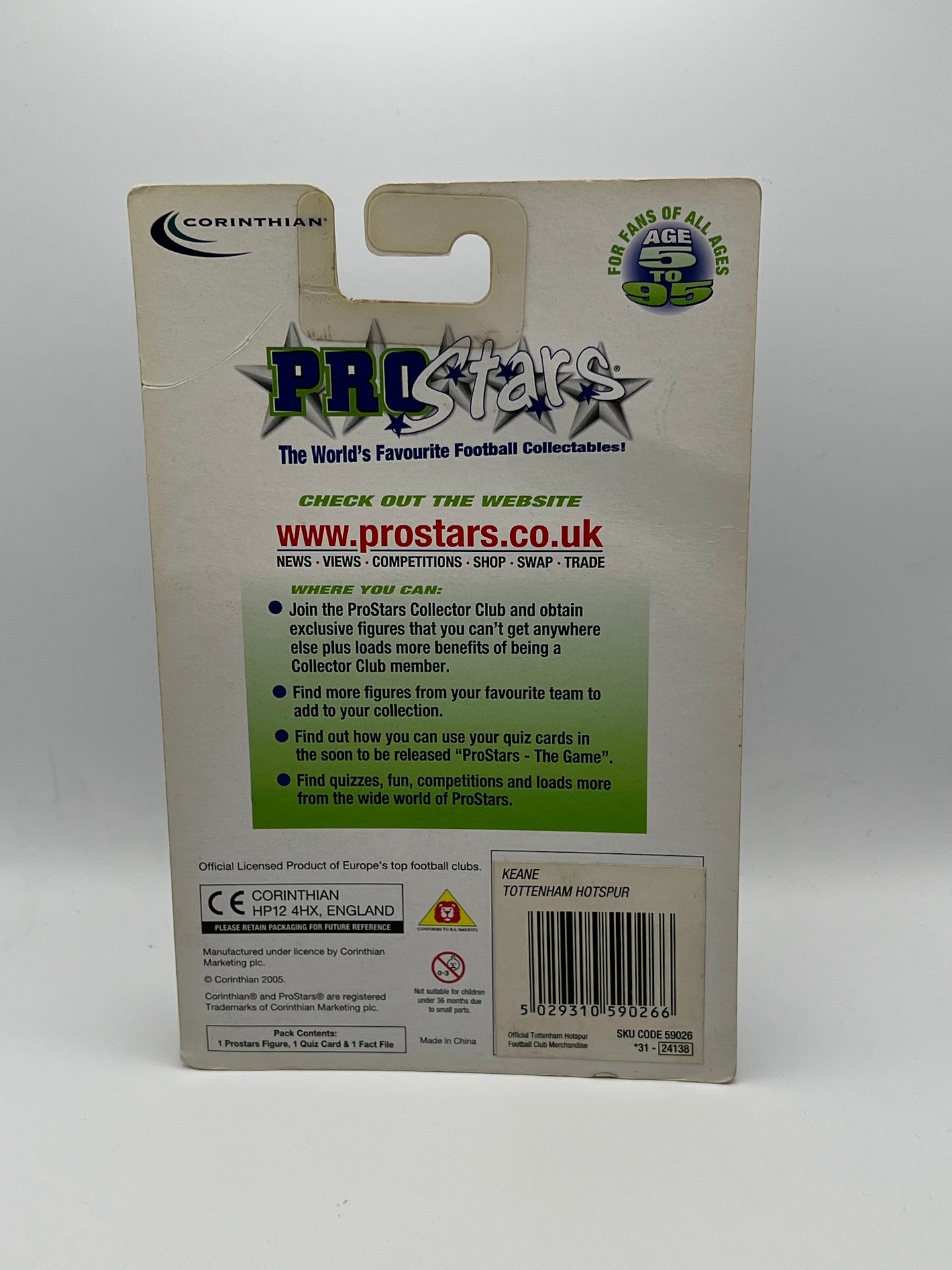 Robbie Keane - Corinthian ProStars Football Figure - Tottenham - PR012 - Collectible - Quiz Game