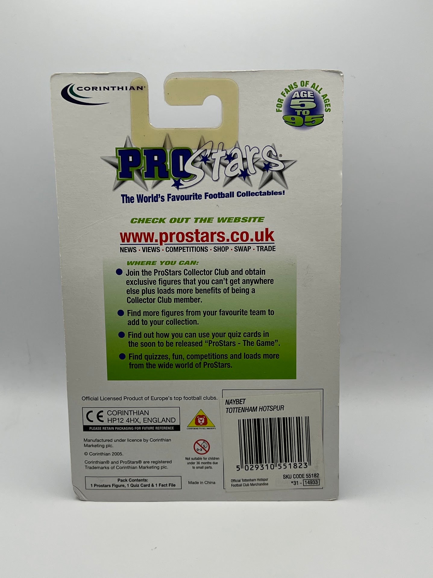 Noureddine Naybet - Corinthian ProStars Football Figure - Tottenham - PR052 - Collectible - Quiz Game