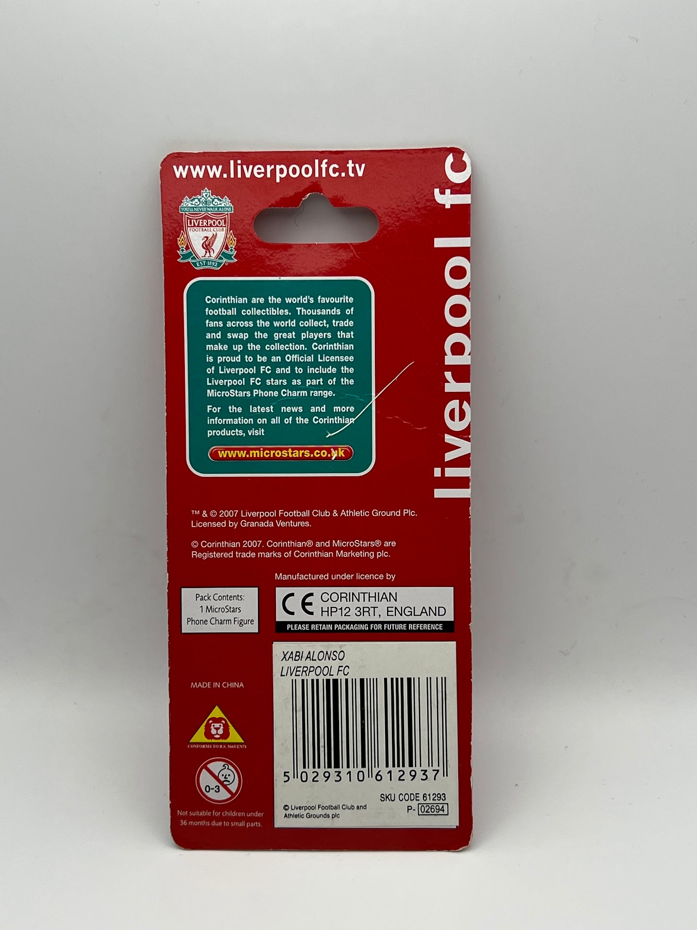 Xabi Alonso - Unopened Liverpool Corinthian Figure Phone Charm/Keyring - MicroStars