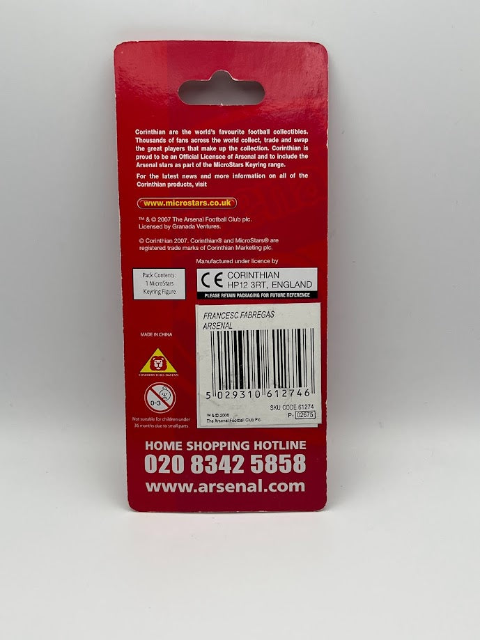 Cesc Fabregas - Unopened Arsenal Corinthian Figure Phone Charm/Keyring - MicroStars