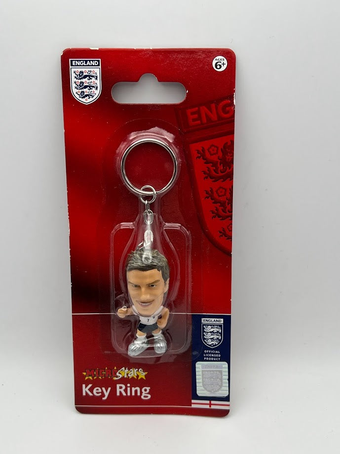 David Beckham - Unopened England Corinthian Figure Keyring - MicroStars