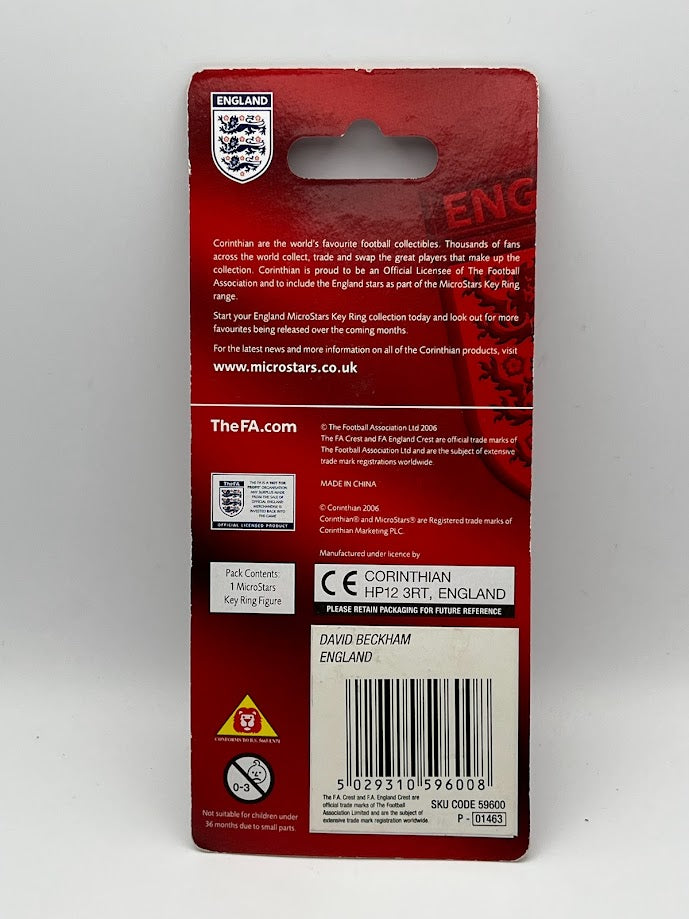 David Beckham - Unopened England Corinthian Figure Keyring - MicroStars