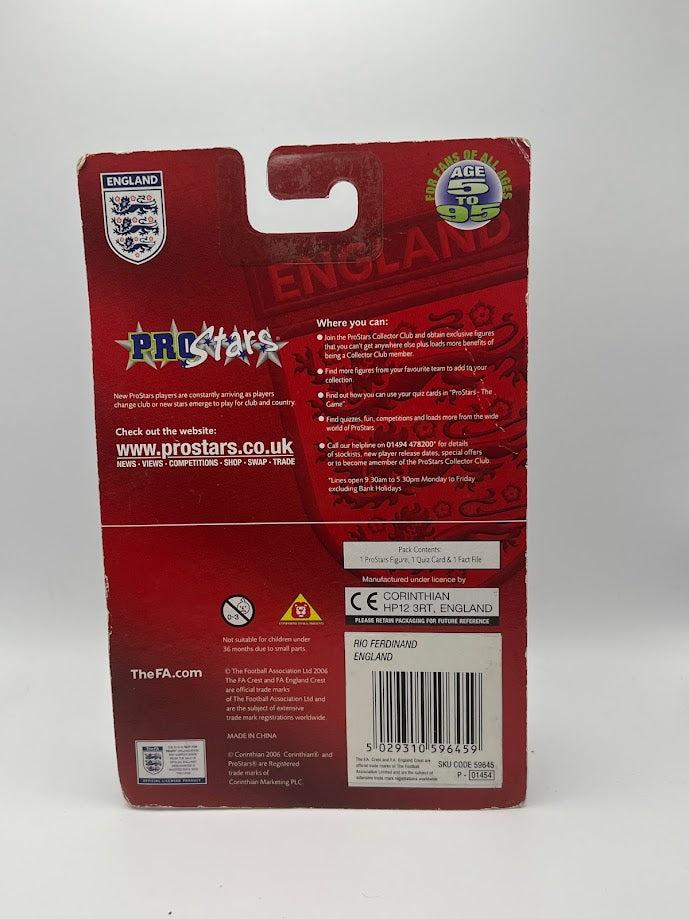 Rio Ferdinand - Corinthian ProStars Football Figure - England - PR119 - Collectible - Quiz Game