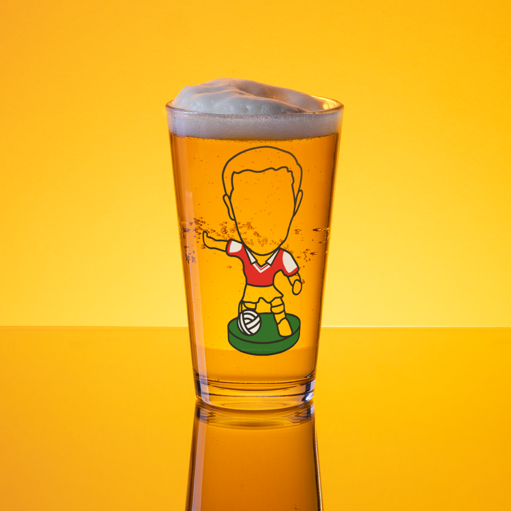 Shaker Pint Glass - North London Red
