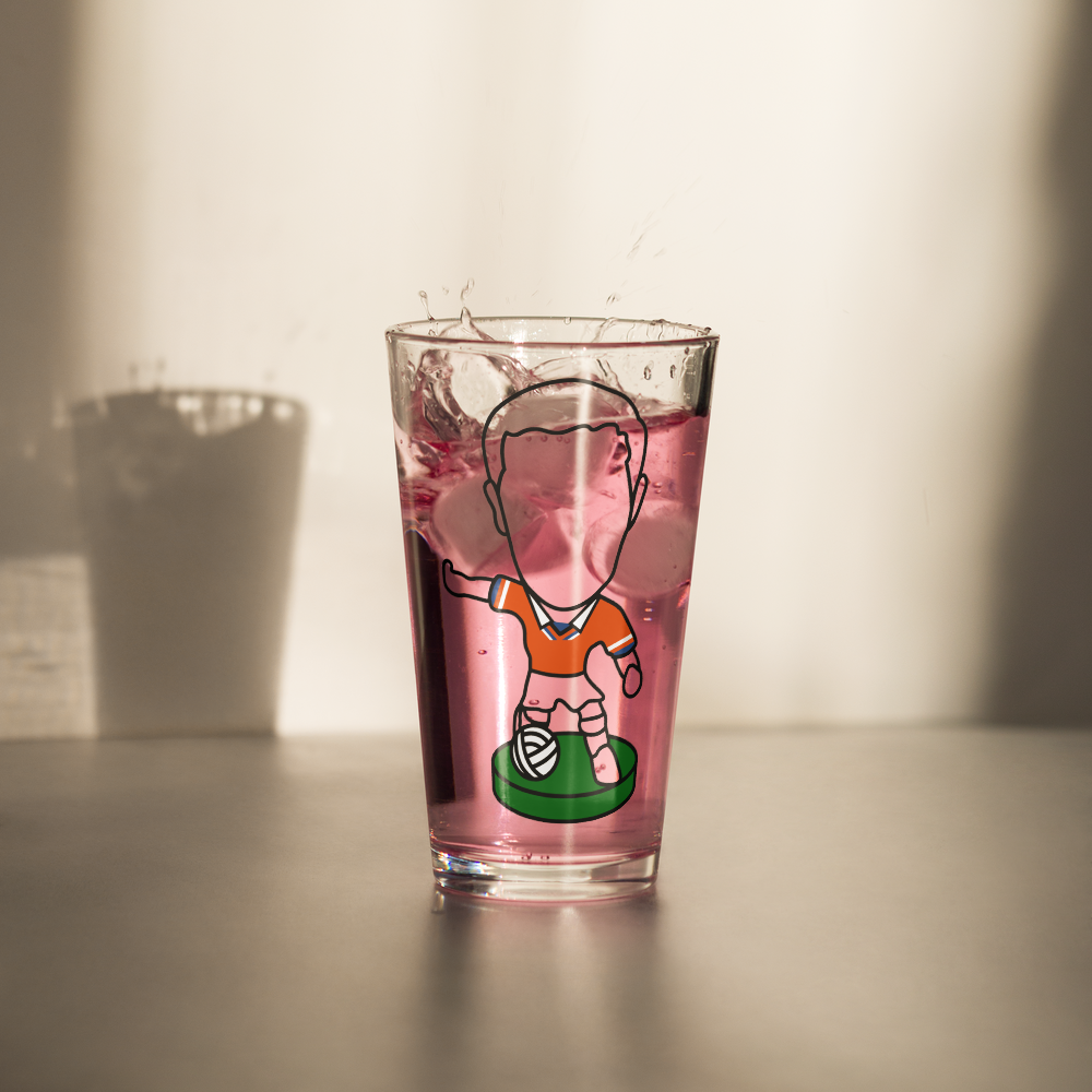 Shaker Pint Glass - Teeside Red