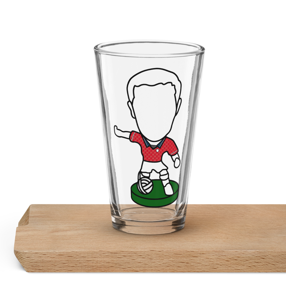England Red Away 1990 Inspired Shaker Pint Glass