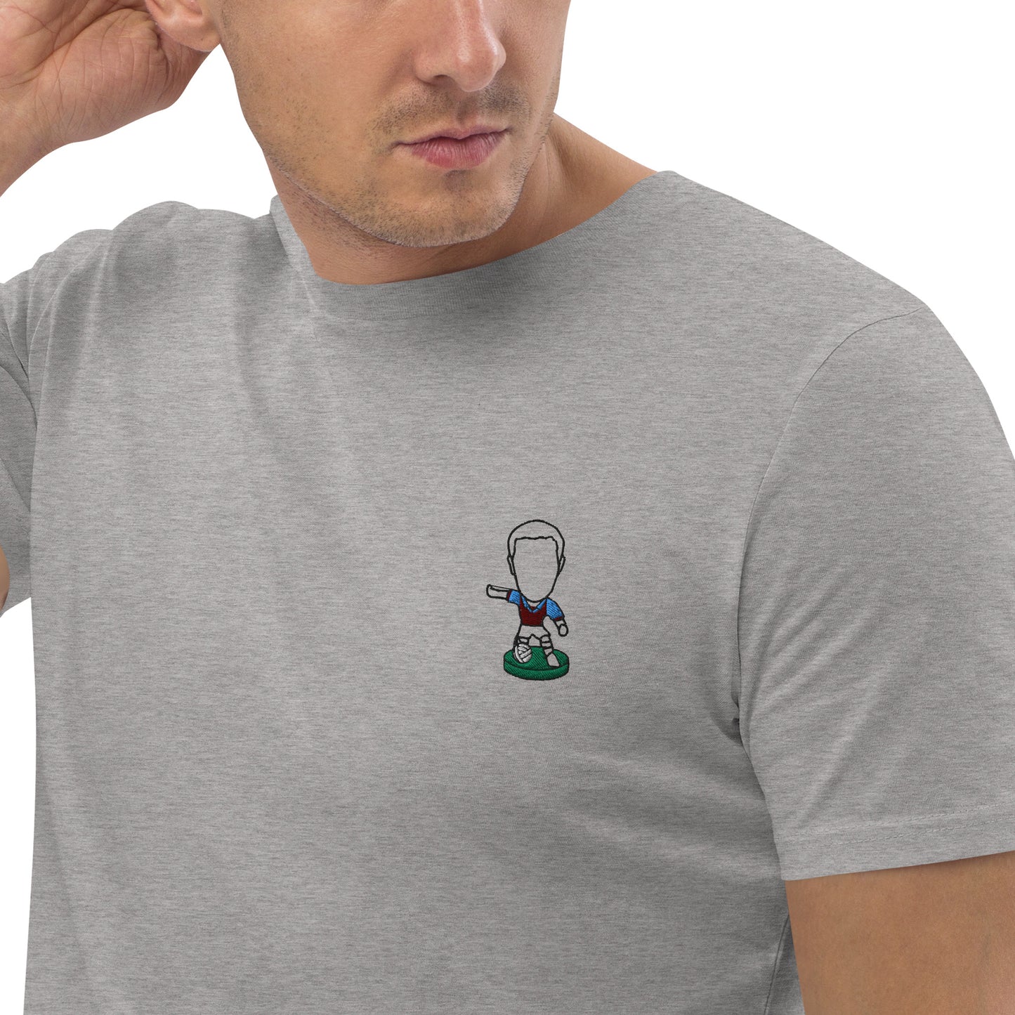 Midlands Village (Black Outline) - Embroided - Unisex Organic Cotton T-Shirt