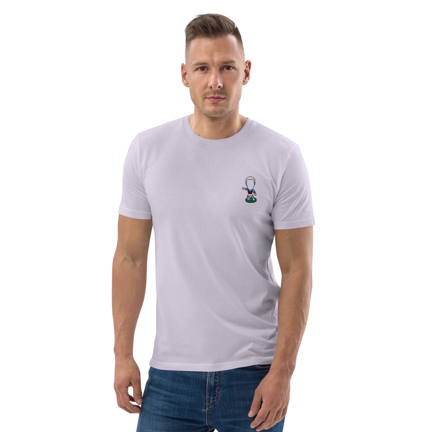 Midlands Village (Black Outline) - Embroided - Unisex Organic Cotton T-Shirt