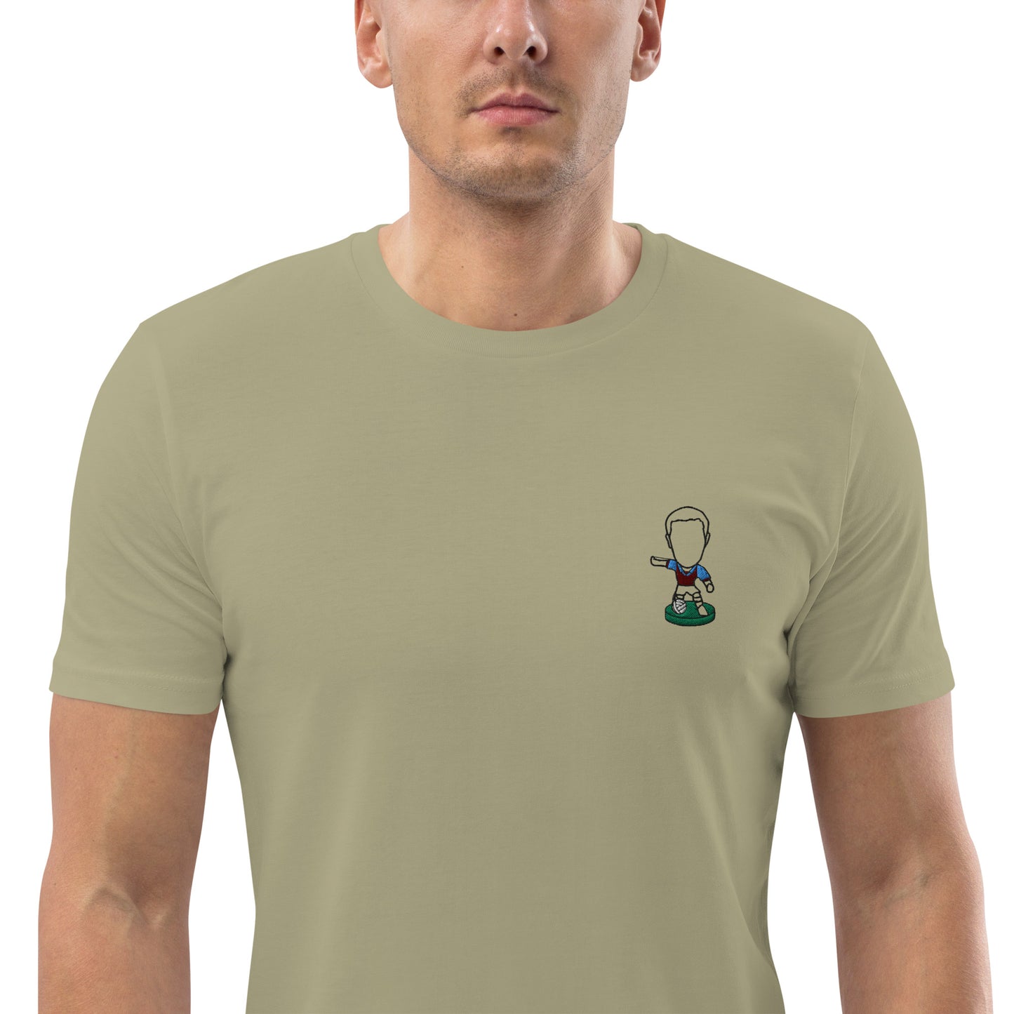 Midlands Village (Black Outline) - Embroided - Unisex Organic Cotton T-Shirt