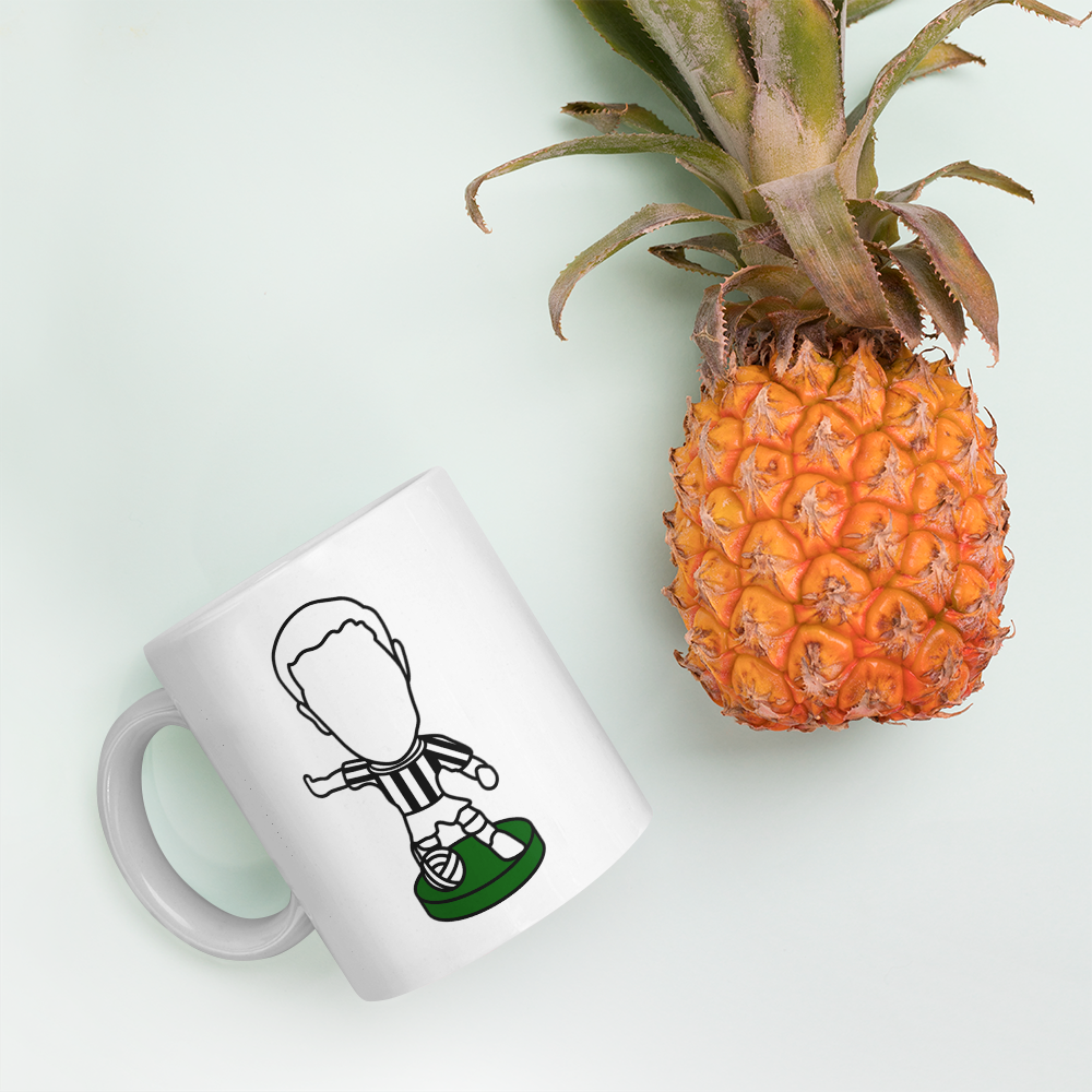 1x Tyneside Stripes - White Glossy Mug