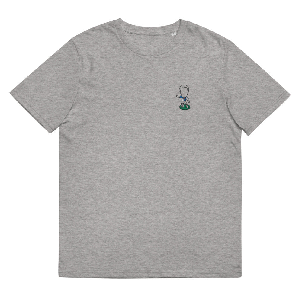 Lancashire Pride (Black Outline)- Blackburn Rovers Inspired Design - Embroidered - Unisex Football Organic Cotton T-Shirt