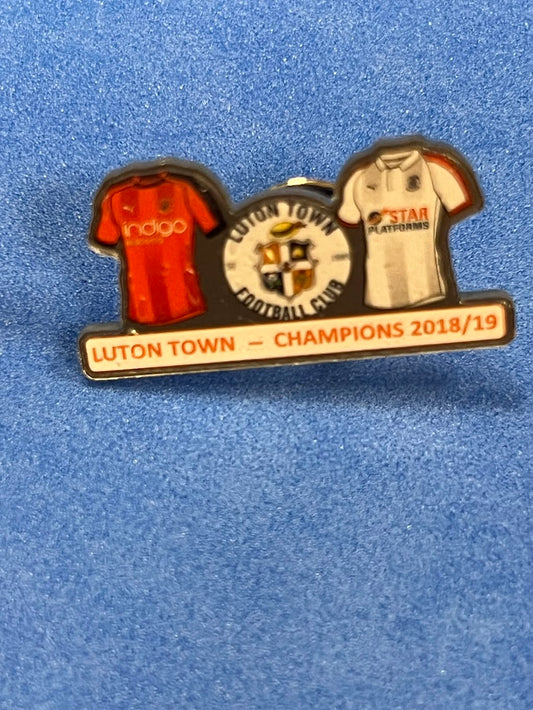 Luton Town Champions - 2018/19 Pin Badge
