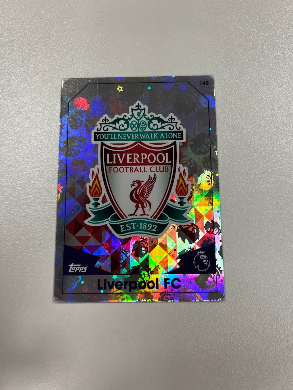 Liverpool Badge - Foil / Shiny - Topps Match Attax Football Card - Liverpool
