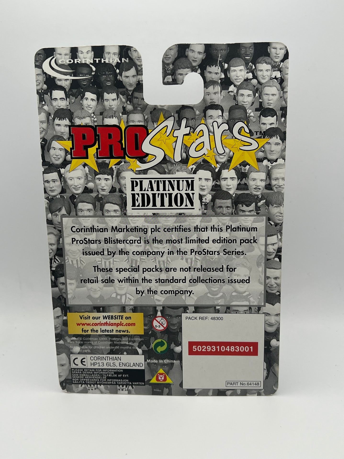 Christian Vieri - Corinthian ProStars Football Figure - Italy - PRO059 - Platinum Edition