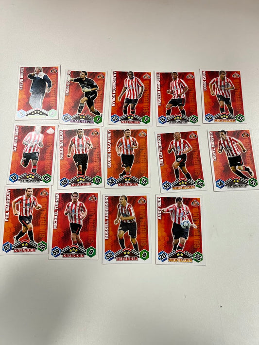 14x Sunderland Topps Match Attax Football Card