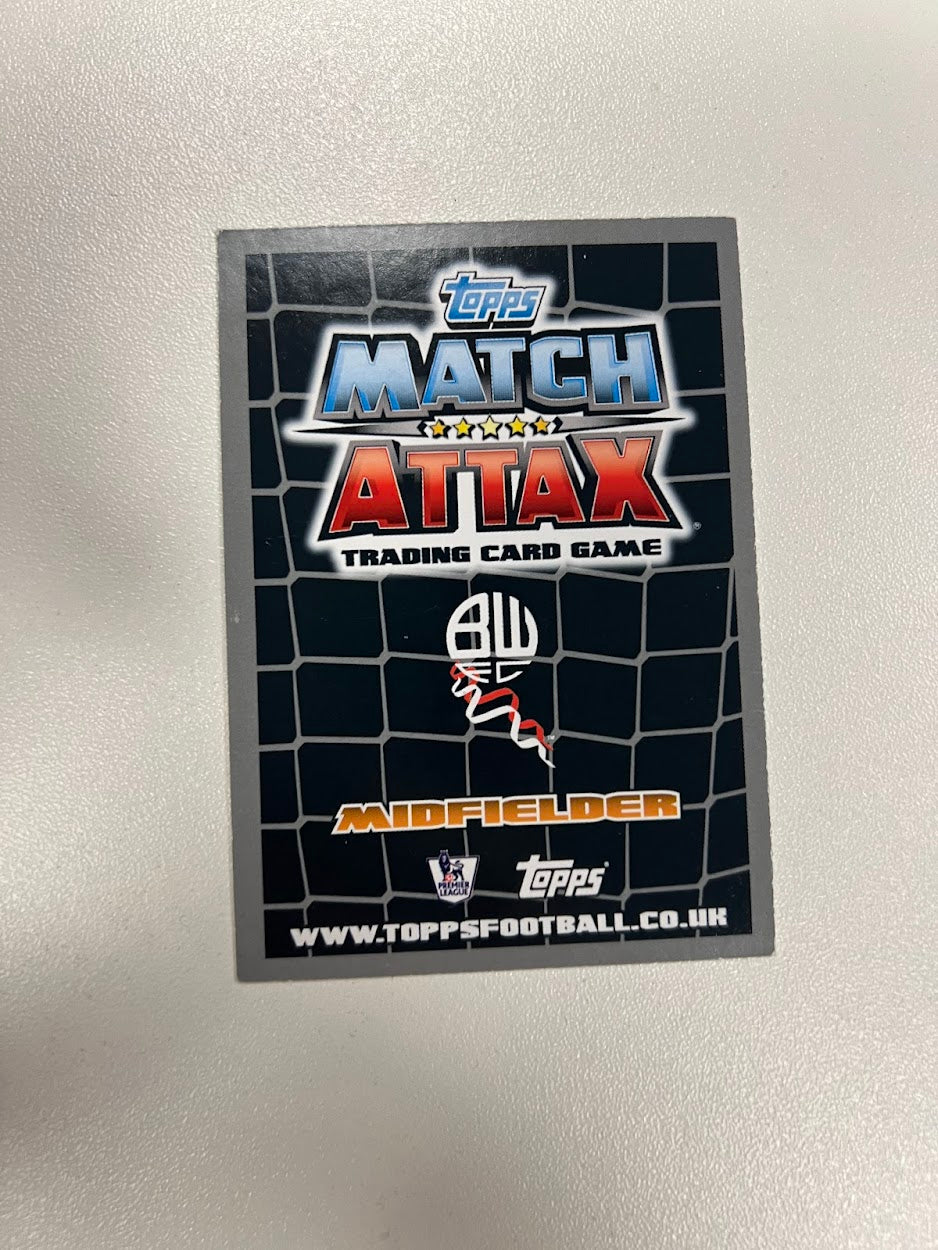 4x Bolton Wanderers Topps Match Attax Football Cards