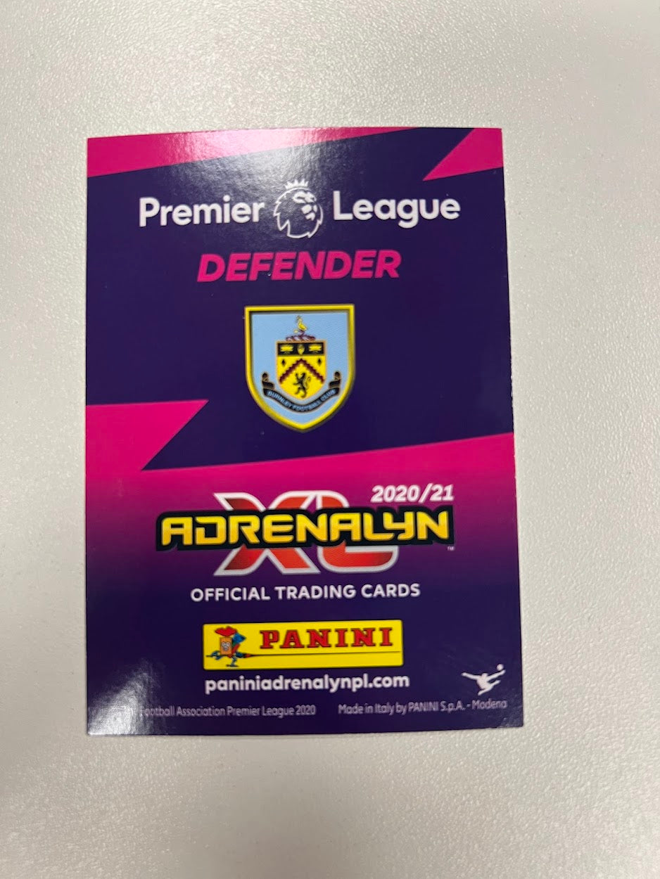 6x Burnley - Panini Adrenalyn 2020/21 Football Cards