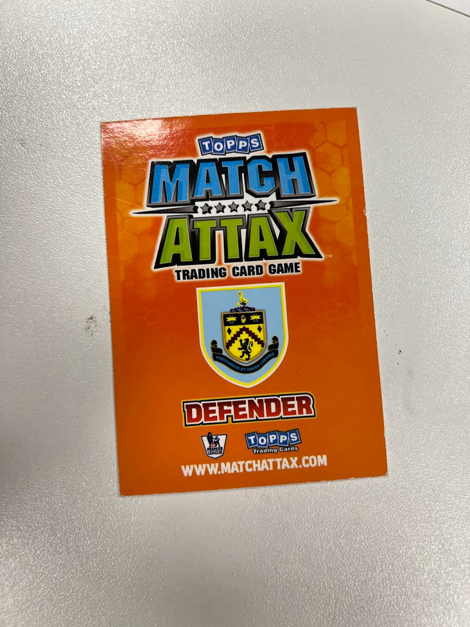 10x Burnley Topps Match Attax Football Cards