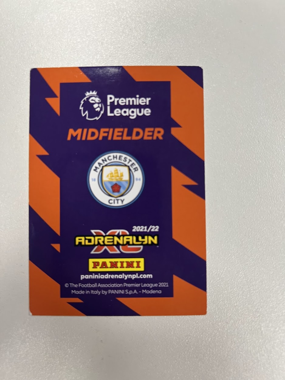 8x Manchester City Panini Adrenalyn 2021/22 Football Cards