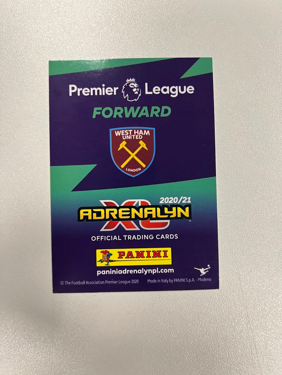 6x West Ham United Panini Adrenalyn 2020/21 Football Cards