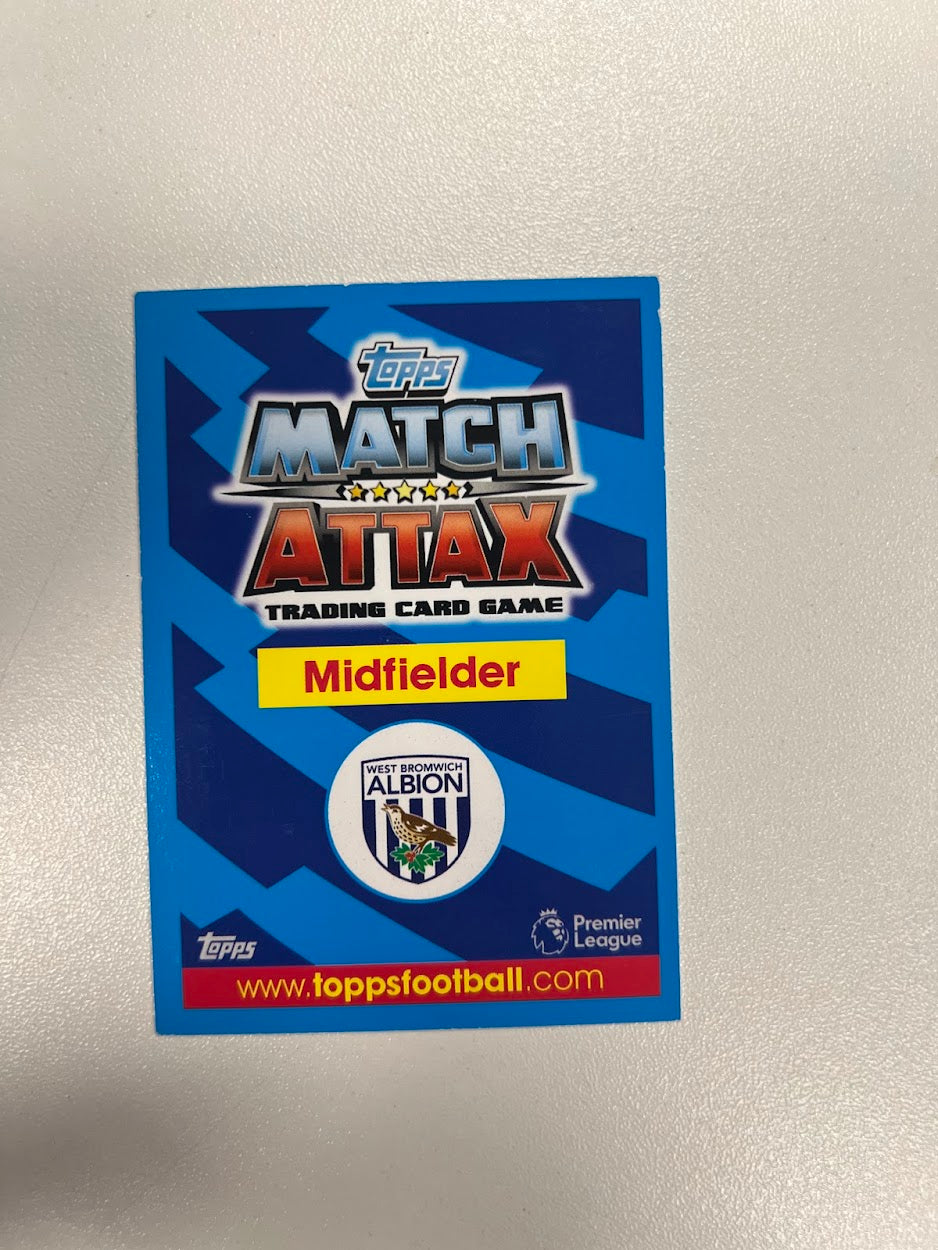 12x West Bromwich Albion - Topps Match Attax Football Cards