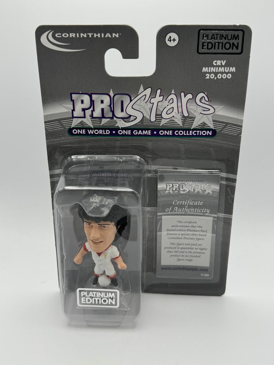 Kevin Keegan - Corinthian Football Figure - Liverpool - PP925 / PRO925 - ProStars Collector Club Special Edition - Platinum