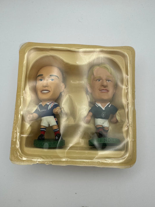 Frank Leboeuf (TSE06) and Colin Hendry (TSE04) - Corinthian Figures - Tetley Tea Promotion Double Pack