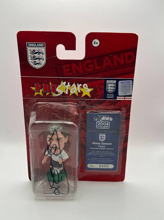 Kenny Sansom - Autographed Corinthian Football Figure - England - PRO1018 - CONVENTION 2004 SPECIAL GUESTS