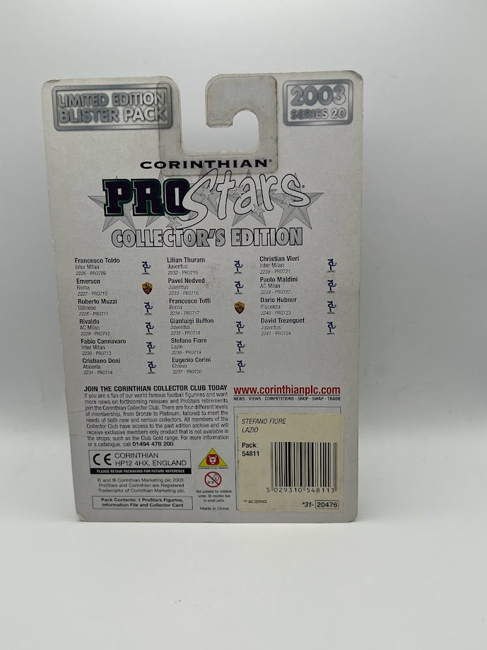 Stefano Fiore - Corinthian ProStars Collector's Edition Series 20 - Lazio - PRO719
