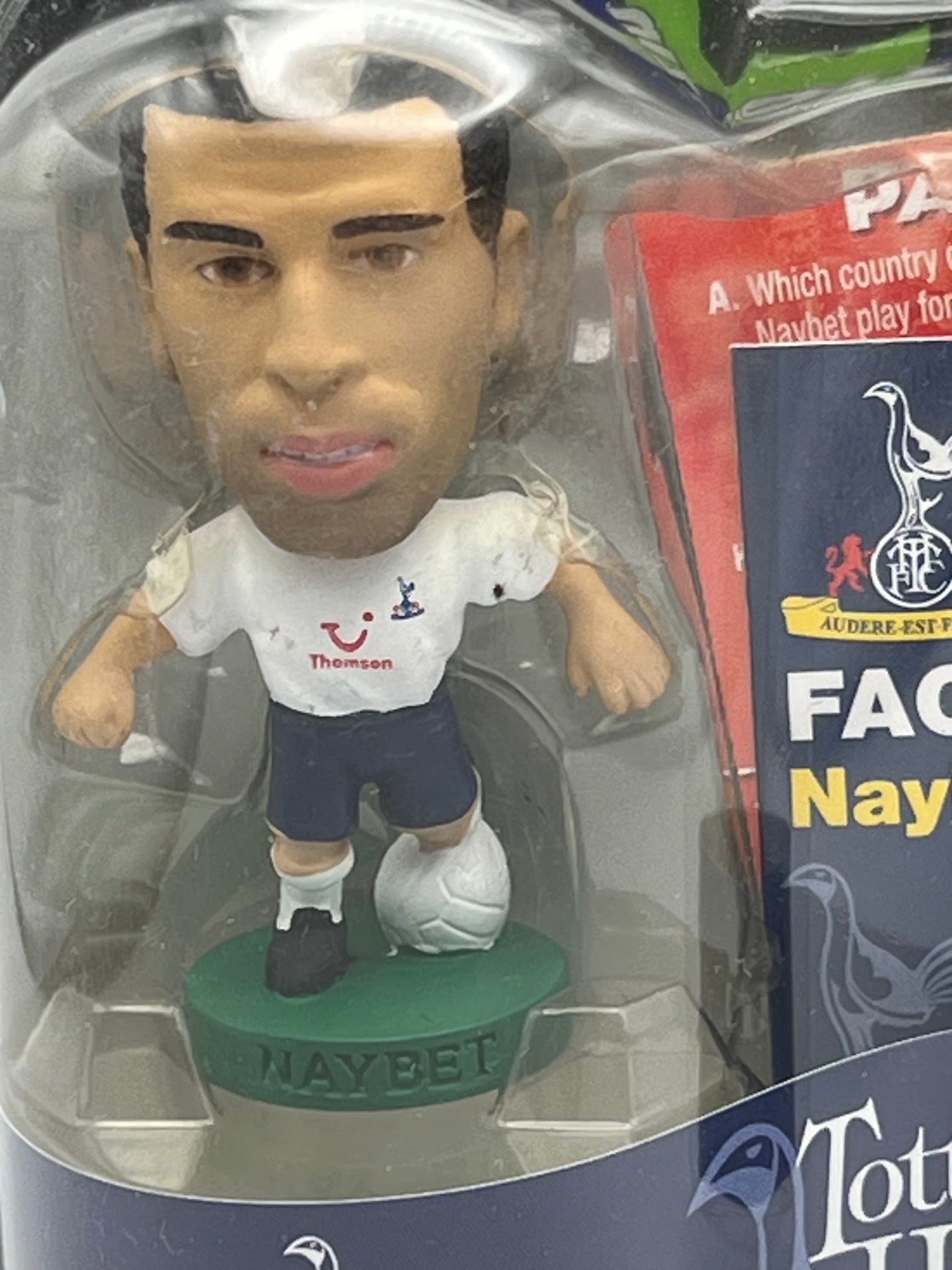 Noureddine Naybet - Corinthian ProStars Football Figure - Tottenham - PR052 - Collectible - Quiz Game